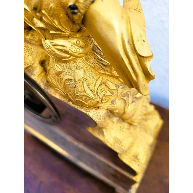 Gilt Bronze Clock with Chinese Bird, 19th Century For Sale - Image 10 of 18
