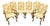 Karges Style George II Irish Georgian Revival Eagle Head Dining Chairs Set of 6 For Sale