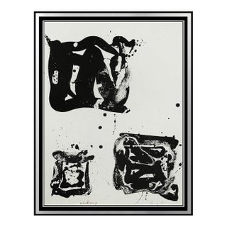 Late 20th Century Third Stone (Sf. 98; l.86) Abstract Black Lithograph Sam Francis For Sale