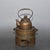 Well-crafted vintage solid bronze warming set combining a lifting-handle teapot and matching charcoal stove. The...