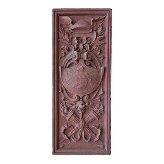 Antique Terracotta Panel - Neoclassical Style Building Ornament For Sale