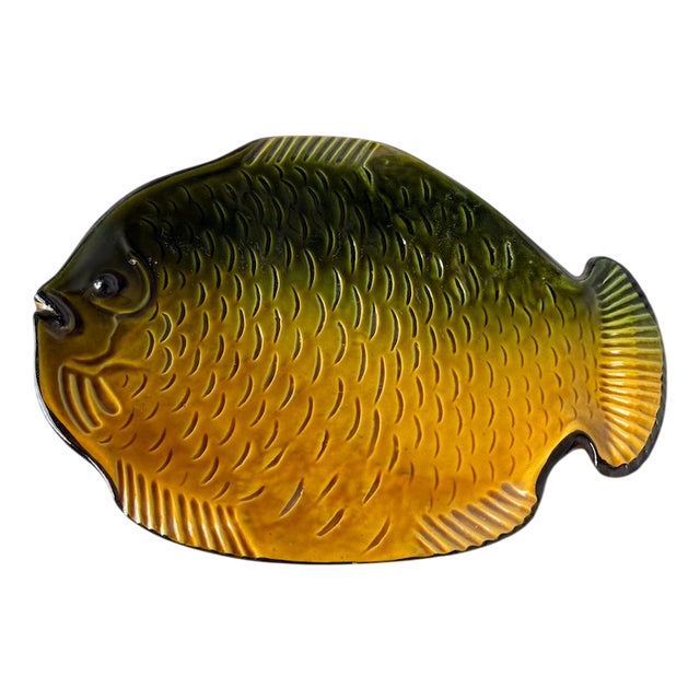 Vallauris Fish Serving Plate, 1980s For Sale