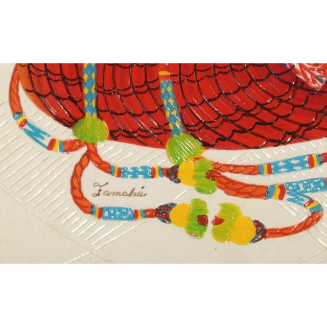 Modern Folk Art Painting Women Indigenous Clothing For Sale - Image 9 of 11