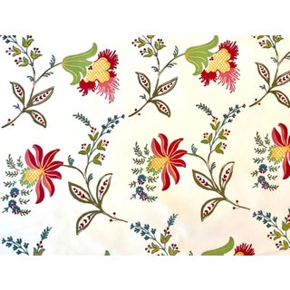 Contemporary Sister Parish “Sunswick” Pattern Fabric - 2 Yards For Sale