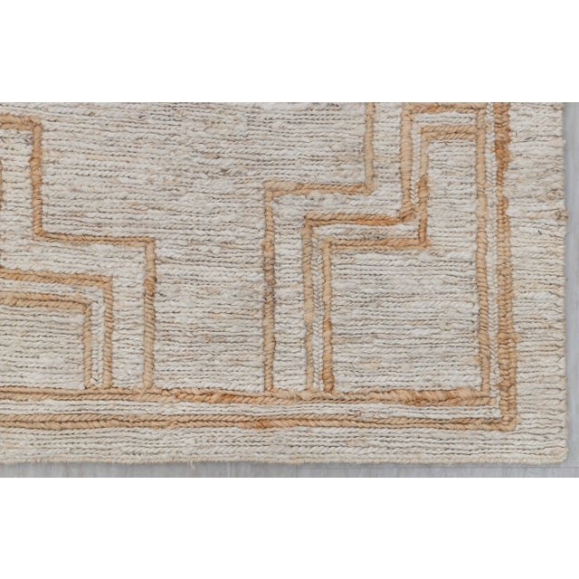 Not Yet Made - Made To Order 8x10Ft. Natural Jute Cream Taureg Inspired Soumek Jute Hand Woven Rug For Sale - Image 5 of 12