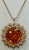 Vintage 150 Ct Round Shape Citrine Pendent 14 Kt Yellow Gold with Chain Italy For Sale - Image 4 of 18