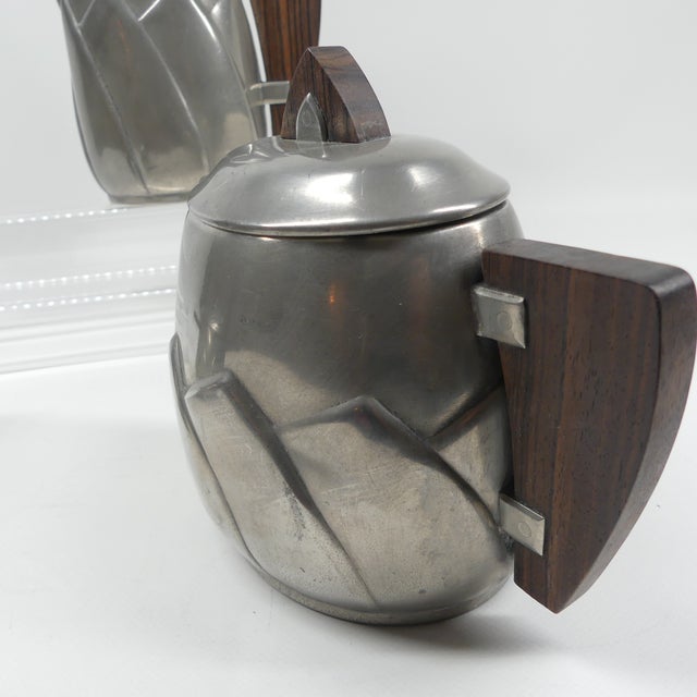 Brown Art Deco Coffee Set by France H. Derbesy, 1930s For Sale - Image 8 of 16