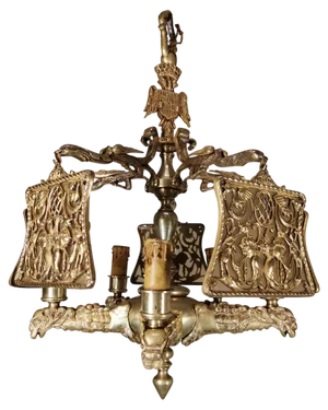 Gilded Bronze Lamp, 19th Century