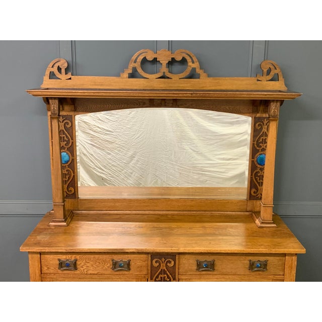 Arts & Crafts Oak Sideboard, 1900s For Sale - Image 4 of 18