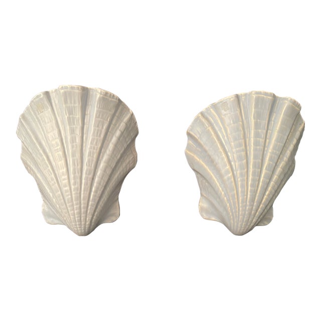 Pair of 1930s Bretby English Glazed Ceramic Wall Pockets For Sale