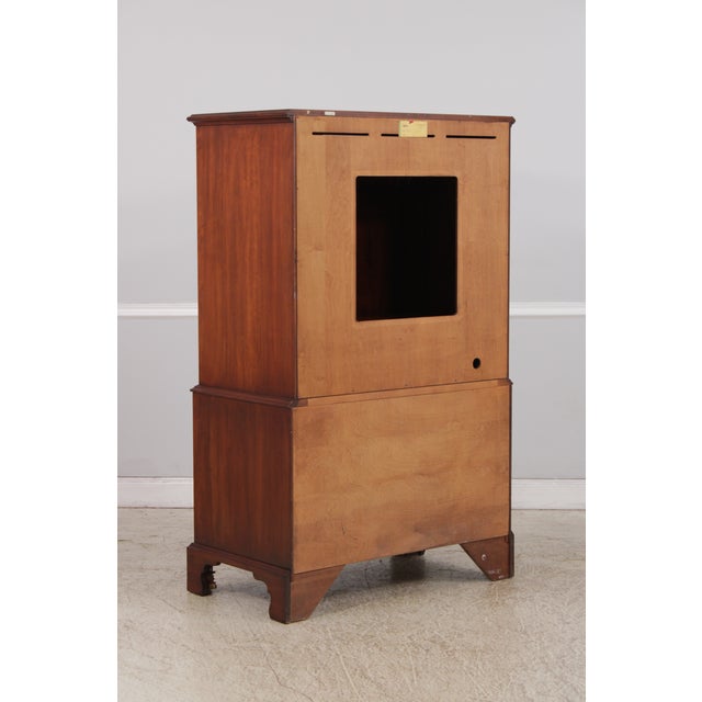Henkel Harris Cherry 2 Door Tv Armoire For Sale - Image 15 of 18