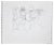 Leo Guida, Masquerade, Pencil Drawing, Mid-20th-Century For Sale