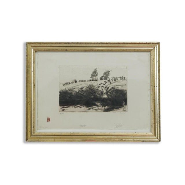 Bernhard Pankok, Cows by the Water, Etching For Sale - Image 7 of 7