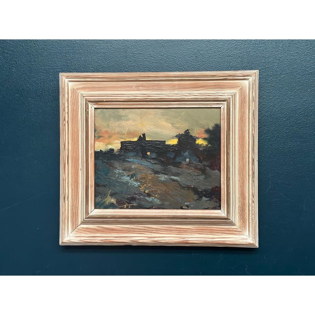 Arne Aspelin, Atmospheric Landscape, 1950s, Oil on Panel, Framed For Sale - Image 13 of 15