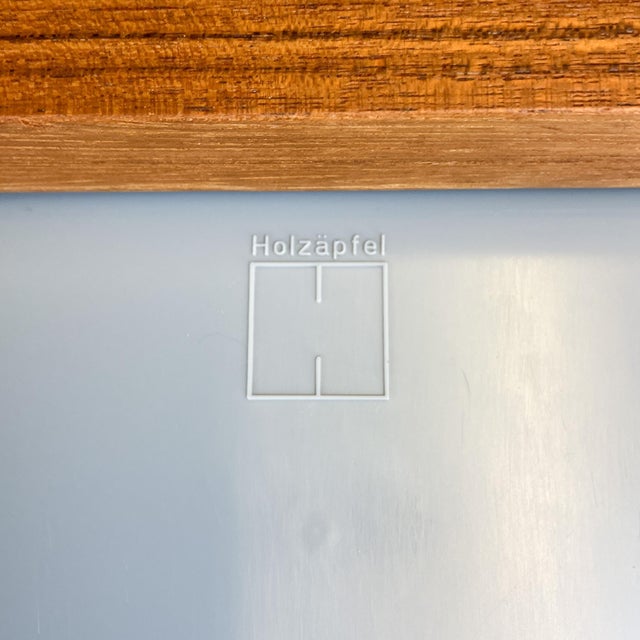 Vintage Desk in Teak with Steel Tubing by Herbert Hirche for Holzäpfel, 1960s For Sale - Image 16 of 17