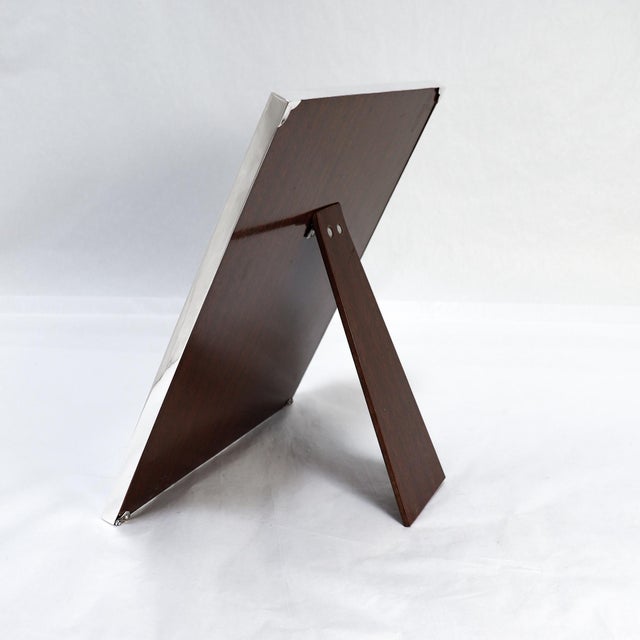 Mid-Century Modern Vintage Signed Cartier Sterling Silver Mid-Century Picture or Photo Frame For Sale - Image 3 of 17