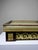 Early 20th Century Antique Wooden Side Table Top in Gilt Metal and Onyx, 1900s For Sale - Image 5 of 12
