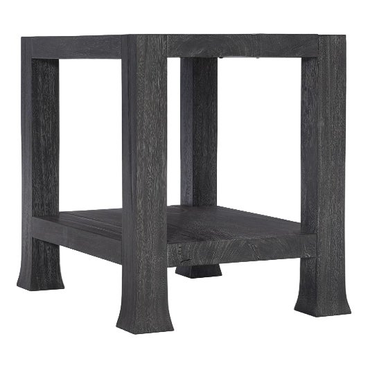 Carbonized Suar Wood Side Table For Sale