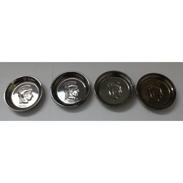 Mid-Century Modern Highball Glass Set Caddy Trojan Warrior For Sale - Image 3 of 13