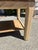 Vintage Wood Side Table With Inset Stone Top and Lower Shelf For Sale In Los Angeles - Image 6 of 17