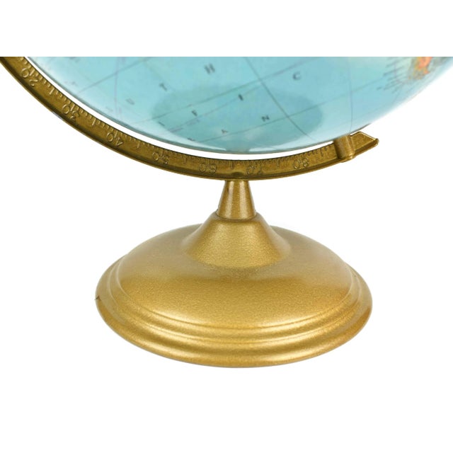 Mid 20th Century Cram's Imperial World Globe Table Top Rotating World Globe For Sale - Image 12 of 13