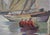 Bustad, Painting Sailboats on a Calm Sea, 1928, Oil on Canvas For Sale - Image 10 of 15