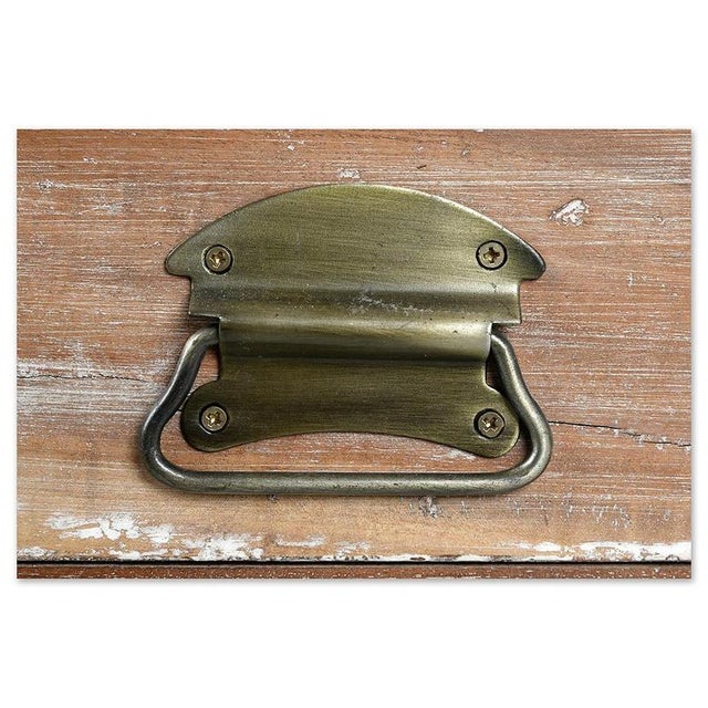 Wood Desk with 3 Drawers For Sale - Image 4 of 8