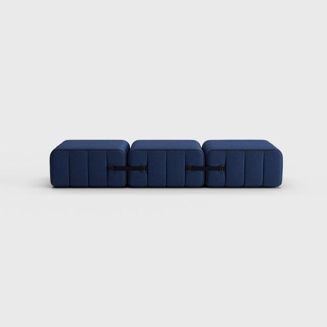 One-Seater Modular Sofa in Jet Fabric by Ambivalenz, Set of 3 For Sale - Image 4 of 15