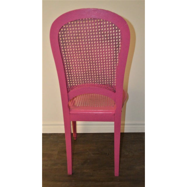 Louis XVI Style Cane Back and Seat Accent Chair For Sale - Image 9 of 10
