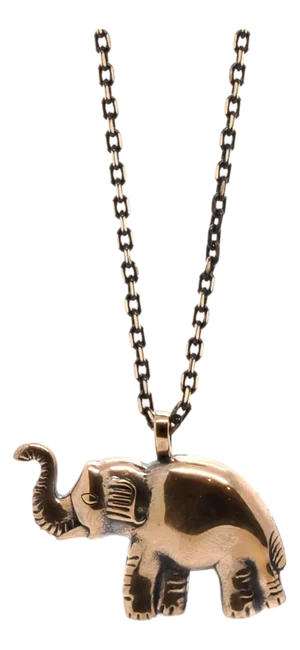 Symbol Of Luck Elephant Long Chain Necklace