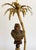 Late 20th Century Palm Beach Chic Brass Macaw Parrot Tole Palm Tree Lamp For Sale - Image 4 of 11