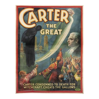 1920s Original Carter the Great Poster For Sale