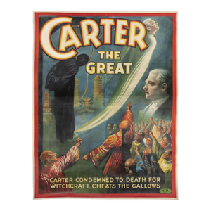 1920s Original Carter the Great Poster