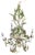 1950s Vintage Italian Tole Daisy Chandelier - 6 Arms For Sale - Image 5 of 14