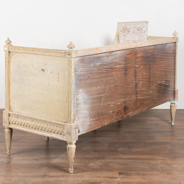 Early 19th Century Swedish Gustavian Pine Bench Settee For Sale - Image 18 of 18