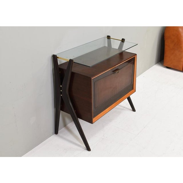 Dry Bar Cabinet attributed to Vittorio Dassi, Italy, 1950s For Sale - Image 4 of 17