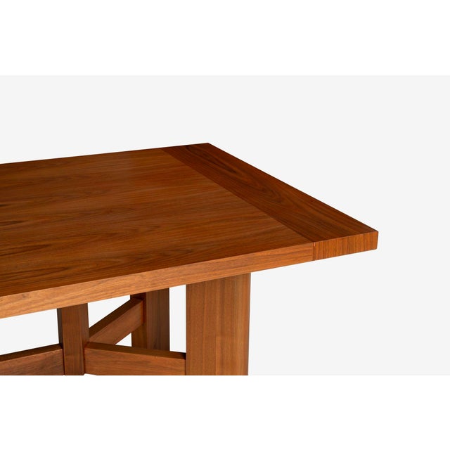Brown Holly Hunt Walnut Dining Table 2010 For Sale - Image 8 of 12