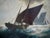 Franz Müller-Gossen, Sailboats in a Storm, 1920s, Oil on Canvas For Sale - Image 4 of 18