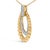 Haus of Brilliance Gold Vermeil 1/10 Cttw Diamond Bold Bead Pendant Necklace For Sale - Image 4 of 4