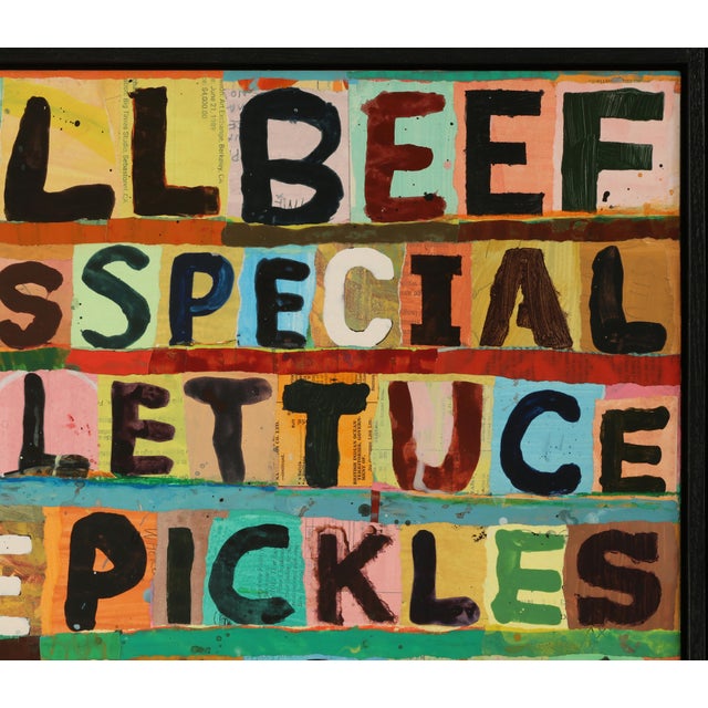 "Big Mac Attack" - Original, Contempory Mixed Media, Collage Painting by Brian McDonald For Sale In San Francisco - Image 6 of 7