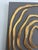 Abstract Original 3d Abstract Art by Alena Kalen "Golden Labyrinth" Gold Leaf, Coa For Sale - Image 3 of 9