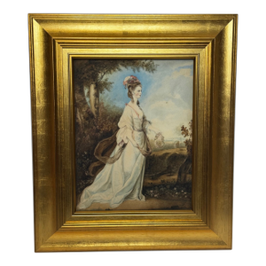18th Century Painting Portrait Aurora Ascending Countess Lady Jane Stanhope in the Light of Dawn
