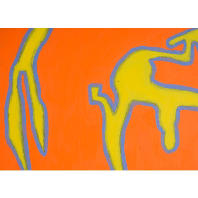 2010s "Biomorph" Large Scale Orange Abstract by Michael Pauker For Sale - Image 5 of 7