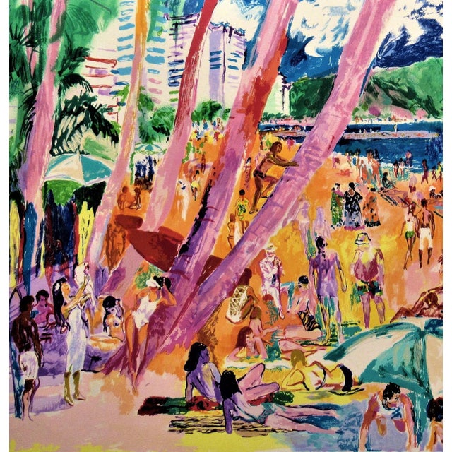 American LeRoy Neiman, Diamond Head, Hawaii, 1988 For Sale - Image 3 of 10