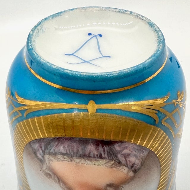 Antique Porcelain Cup and Saucer, 1800, Set of 2 For Sale - Image 12 of 13