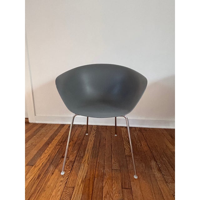 Chairs by Arper. Perfect for the office or dining use. Made in Italy. Chic gray color. Polypropylene body and four leg...