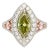 Gia Certified 1.92 Carat Brownish Greenish Yellow Marquise Cut Diamond Ring Size 5.75 For Sale