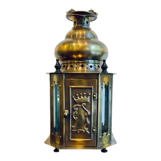Venetian Bronze Finished Lantern For Sale