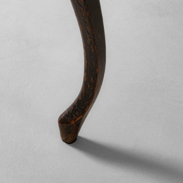 1860s French Louis XV Wooden Chair With Velvet Upholstered Seat For Sale - Image 14 of 18