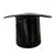 Glass 1970s Attributed Murano Hand-Blown Black Art Glass “Top Hat” Champagne Cooler or Wine Bucket For Sale - Image 7 of 8